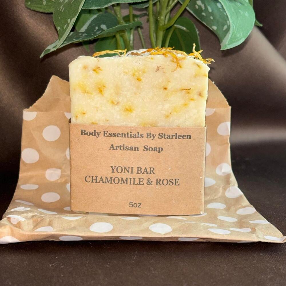 Body Essentials by Starleen Yoni Bar Chamomile & Rose 5oz